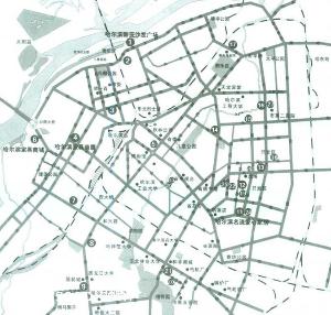 黑龙江省哈尔滨市地理分布图