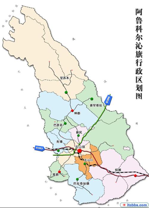 阿鲁科尔沁旗行政区划图