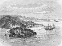 1875年的打狗港入口 图片