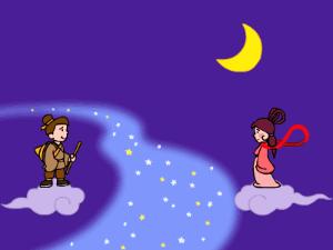 它就是--牛郎织女++传说天上有个织女星