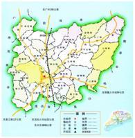 高州市政府驻高州城区.共辖:谢鸡镇,新垌镇,云潭镇,根子镇,分界镇