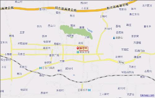郑州新密市地图