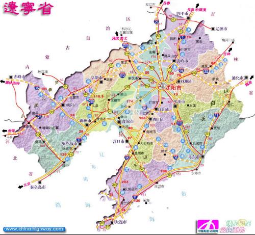 截至2008年10月,辽宁省内高速公路达到2800公里.