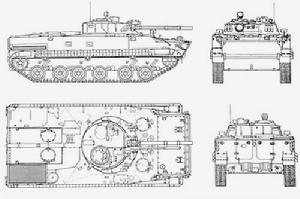 俄罗斯bmp-3步兵战车