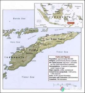 东帝汶   东帝汶位于印度尼西亚东南部,东南亚努沙登加拉群岛最东端