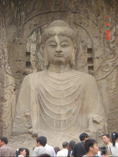 龙门石窟大佛简笔画内容图片展示