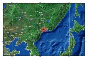 编辑吉林省地震台网测定,延边朝鲜族自治州珲春市北京时间2011年1月8