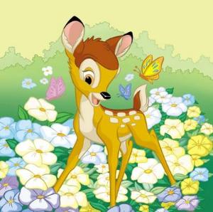 迪士尼1942年推出经典动画电影小鹿斑比叙述小鹿 bambi 的成长故事