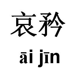 哀矜,指哀怜;怜悯.