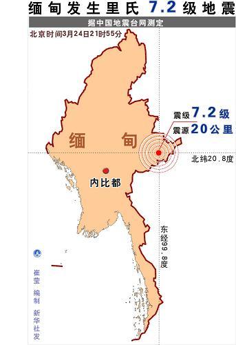 当地消息指地震造成重大人员伤亡的可能性不大 缅甸边境城市大其力等