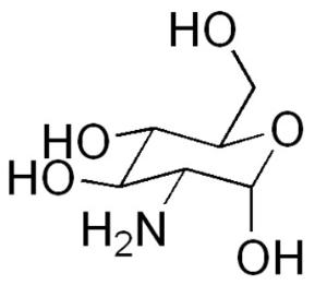 氨基葡萄糖(glucosamine),葡萄糖的一个羟基被一个氨基取代的化合