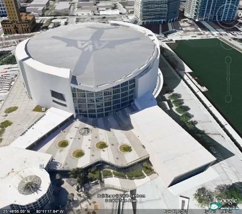 美航中心球馆位于美国迈阿密