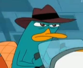 鸭嘴兽泰瑞/密探阿泰(perry the platypus/agent p)是动画片《飞哥与