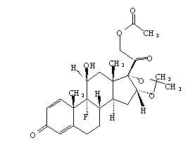 醋酸曲安奈德结构式