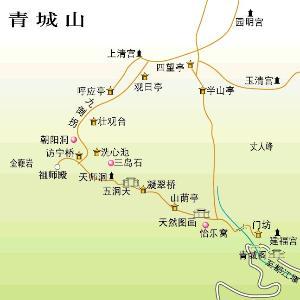 手绘市旅游路线图