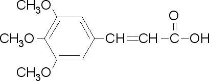 3,4,5-三甲氧基肉桂酸化学式