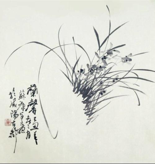 中国画—写意兰花