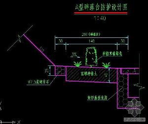 (2)高填方为使坡脚稳定叵变坡处按设计要求设护坡道(1)路基边缘与取土