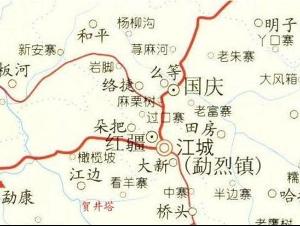 江城县地图
