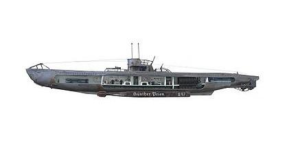 u-47号潜艇是德意志第三帝国潜艇中的一艘,在二战中创造过辉煌战绩.