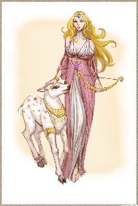 希腊神话中的狩猎女神