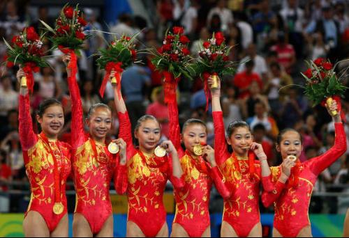 中国<em>女子体操</em>队<em>程菲</em>等6小花奥运会夺金