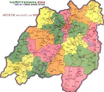元代江西省抚州市地图