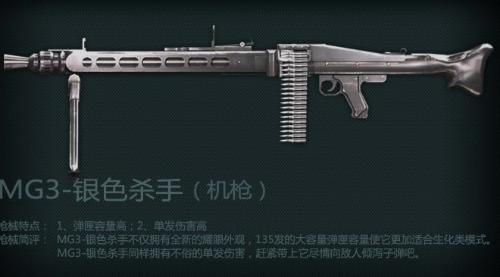 mg3银色杀手是cf穿越火线龙年新版本泰坦之