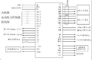 3,按正确的接线图将张力传感器信号接好,如果需要接双只张力传感器时