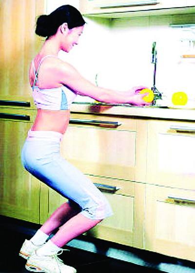 边做家务边健身