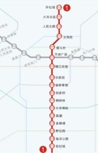 成都1号线南延线线路方案1