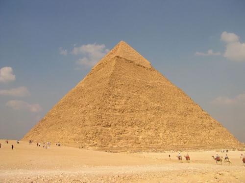 埃及金字塔绘画图片
