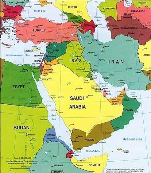 关于中东的地理手抄报