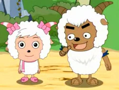 美羊羊图片_美羊羊图片大全_喜羊羊亲吻美羊羊漫画(2)