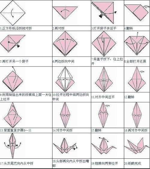 千纸鹤(手工折纸造型) - 搜狗百科