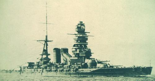 长门号与姊妹舰陆奥号共同编成第一战队