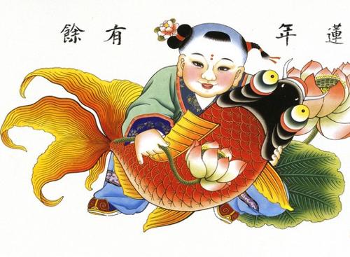 江苏桃花坞,天津杨柳青在历史上久负盛名,被誉为中国"年画四大家"