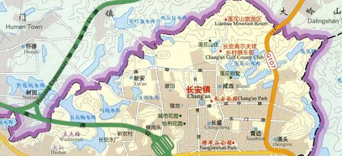 东莞市地图高清版大图 东莞莞城高清晰地图_大岭山最好的电子厂