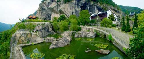 横跨木城河,司城台州长屿硐天_风景520; 鬼斧神工 台州温岭长屿硐天