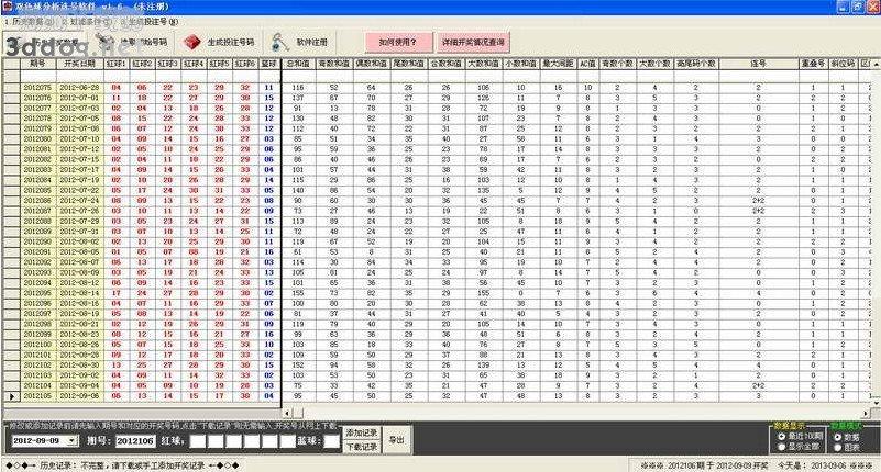 历史数据自动网上更新为一体的界面美观,操作简单的专用于福彩双色球