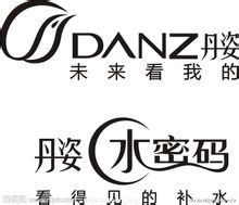 以danz"d"字母和"丹"字设计构成"丹凤朝阳"图案.丹姿水密码