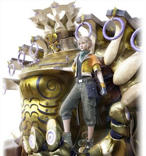 在《最终幻想13》中亚历山大作为霍普心灵上的强力守护神在战斗中能够