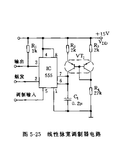 ne555线性脉宽调制器电路图