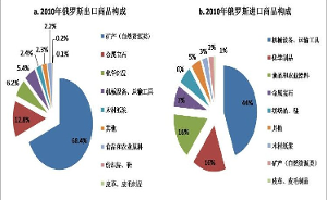 俄罗斯进出口商品构成