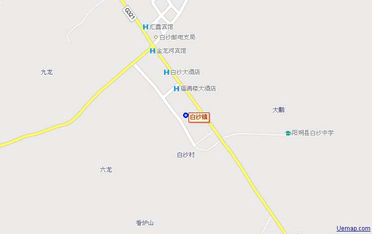 阳朔县白沙镇地图