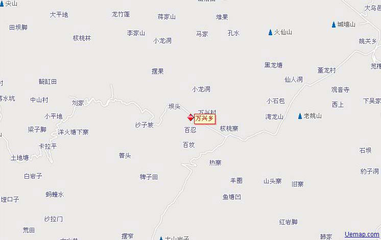 施甸县万兴乡地图