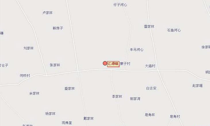 四川省成都市崇州市江源镇交通地图