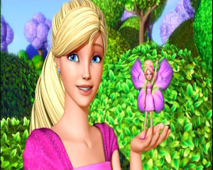 (barbie thumbelina 在一片郁金香花园中,住着一位小精灵—桑贝