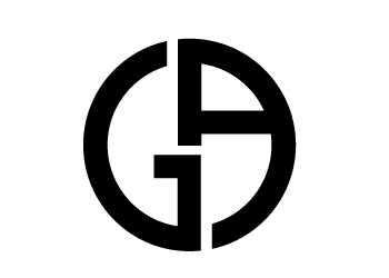 阿玛尼奢侈品牌logo设计一只在往右看的雄鹰变形而成.