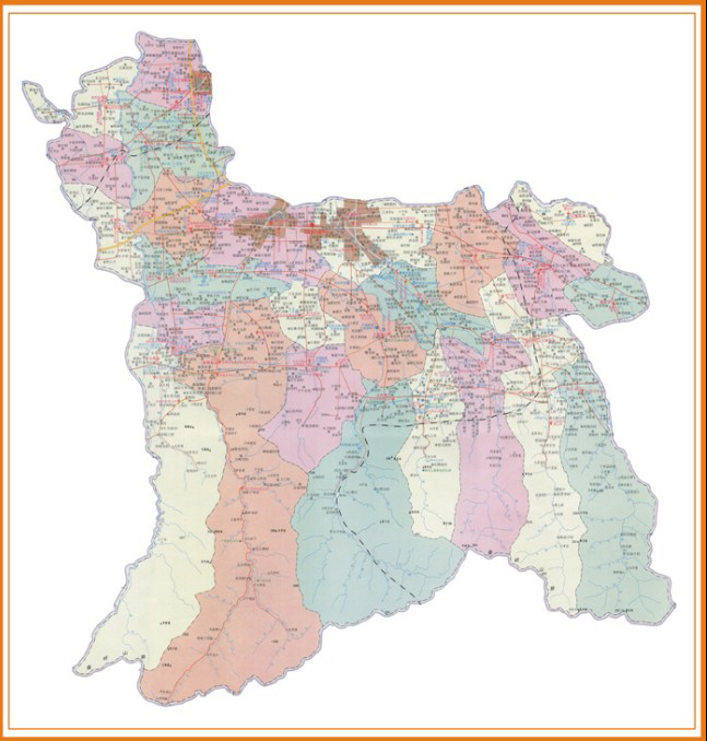 长安区行政地图